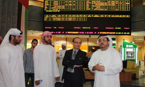 Al Ain University Students Visit the Abu Dhabi Security Market