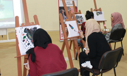 دورة رسم للفن التعبيري في جامعة العين 