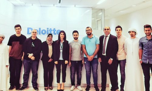 A Scientific Visit to “Deloitte & Touch” company for the students of College of Business 