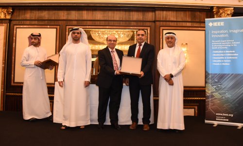 IEEE honored Al Ain University in recognition of its effective efforts to the institution