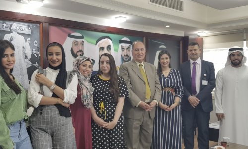 Al Dhabiania Media received AAU Media students