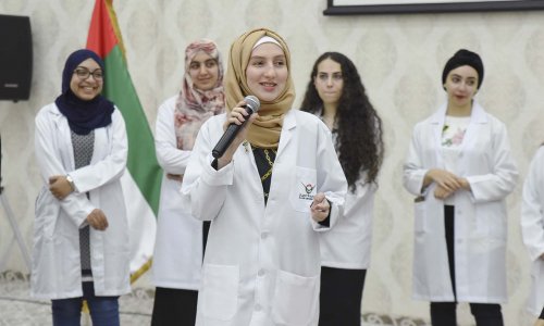 New pharmacists were welcomed by their faculty members