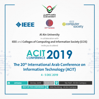 The 20th International Arab Conference on  Information Technology (ACIT)