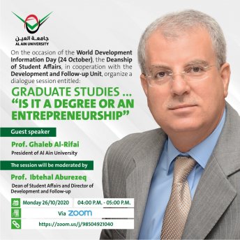 GRADUATE STUDIES ... “IS IT A DEGREE OR AN ENTREPRENEURSHIP”