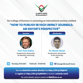 How to Publish in High Impact Journals: An Editor’s Perspective