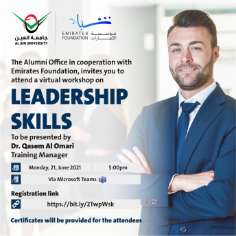 a virtual workshop on  LEADERSHIP SKILLS