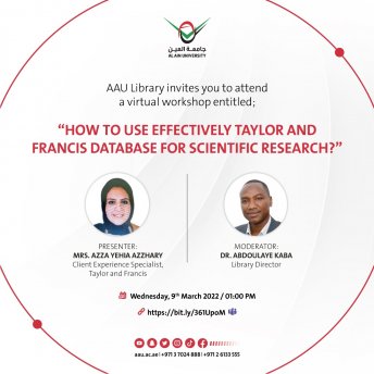 HOW TO USE EFFECTIVELY TAYLOR AND FRANCIS DATABASE FOR SCIENTIFIC RESEARCH?