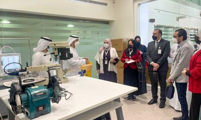 A Delegation from Al Ain University visit the MOI Innovation Center