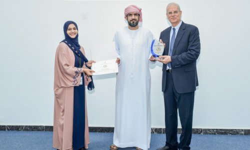 The university president honors the administrative staff