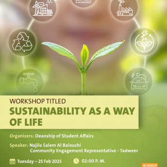 Workshop titled “Sustainability as a Way of Life”