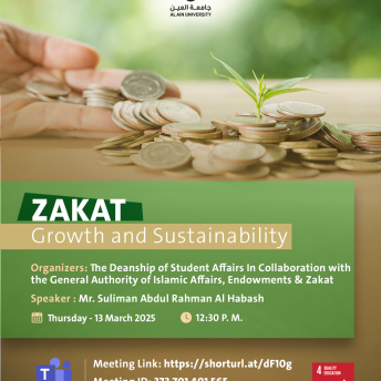 A Virtual Lecture Titled: Zakat Growth and Sustainability